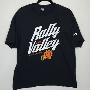 Phoenix Suns Shirt XL Black Rally The Valley 2023 Playoffs Extra Large Cotton